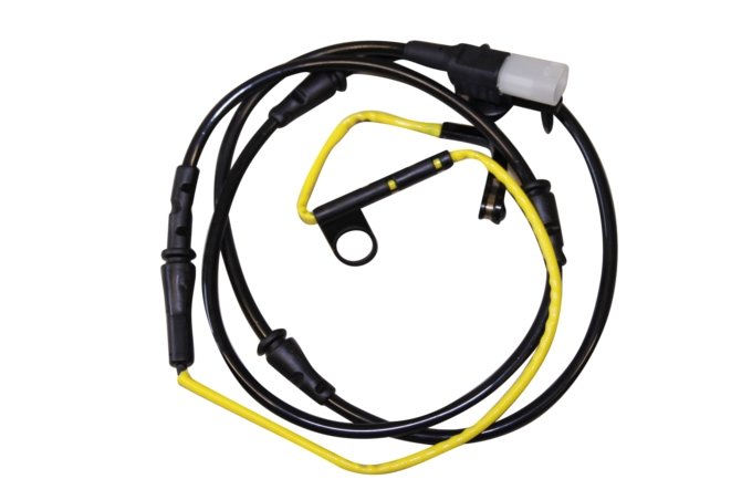 Czujnik klocków hamulcowych przód (19 cali) Discovery 5 do 2017 (VIN:HA999999) / RR L405 diesel 3,0 V6 / benzyna 2,0 / 3,0 SC V6 / 5,0 NA V8 / RR Sport od 2014  diesel 2,0 / 3,0 V6 / benzyna 2,0 / 3,0 SC V6