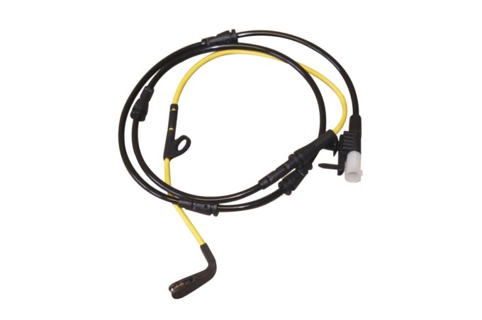 Czujnik klocków hamulcowych przód (19 cali) Discovery 5 do 2017 (VIN:HA999999) / RR L405 diesel 3,0 V6 / benzyna 2,0 / 3,0 SC V6 / 5,0 NA V8 / RR Sport od 2014  diesel 2,0 / 3,0 V6 / benzyna 2,0 / 3,0 SC V6