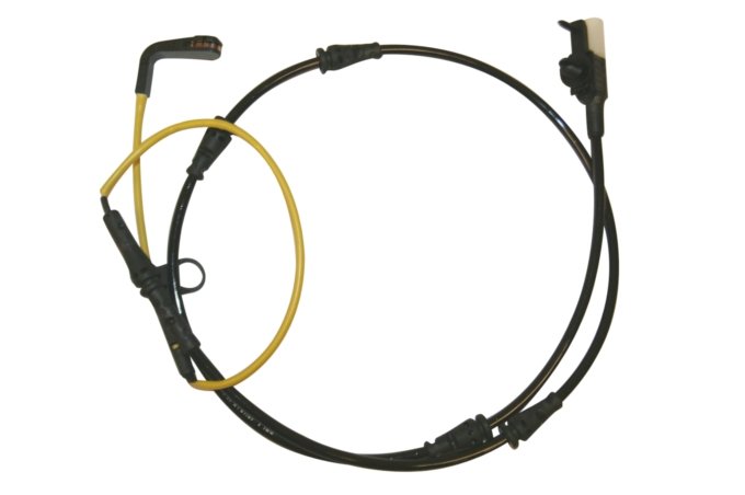 Czujnik klocków hamulcowych przód (19 cali) Discovery 5 do 2017 (VIN:HA999999) / RR L405 diesel 3,0 V6 / benzyna 2,0 / 3,0 SC V6 / 5,0 NA V8 / RR Sport od 2014  diesel 2,0 / 3,0 V6 / benzyna 2,0 / 3,0 SC V6