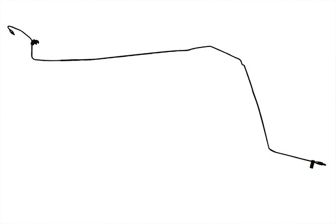 Przewód hamulcowy pod nadwoziem tył lewy RR Evoque od 2014 (VIN:EH896755)