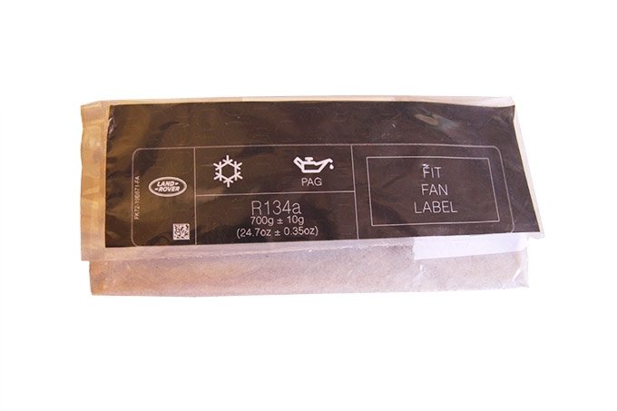 Naklejka informacyjna pod maską Discovery Sport / RR Evoque