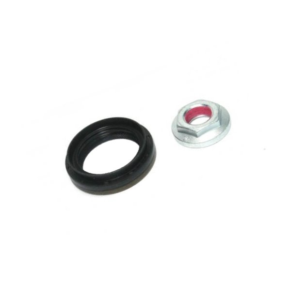 Simering wałka ataku mechanizmu różnicowego mostu tył (z nakrętką) Freelander 2 / RR Evoque / Discovery Sport do 2019 (VIN:KH999999) (system Haldex)