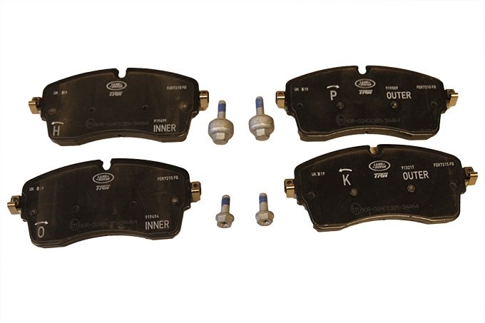 Klocki hamulcowe przód (18 cali) Discovery 5 od 2018 (VIN:JA000001) / RR L405 od 2018 (VIN:JA000001) / RR Sport od 2014 od 2018 (VIN:JA000001)