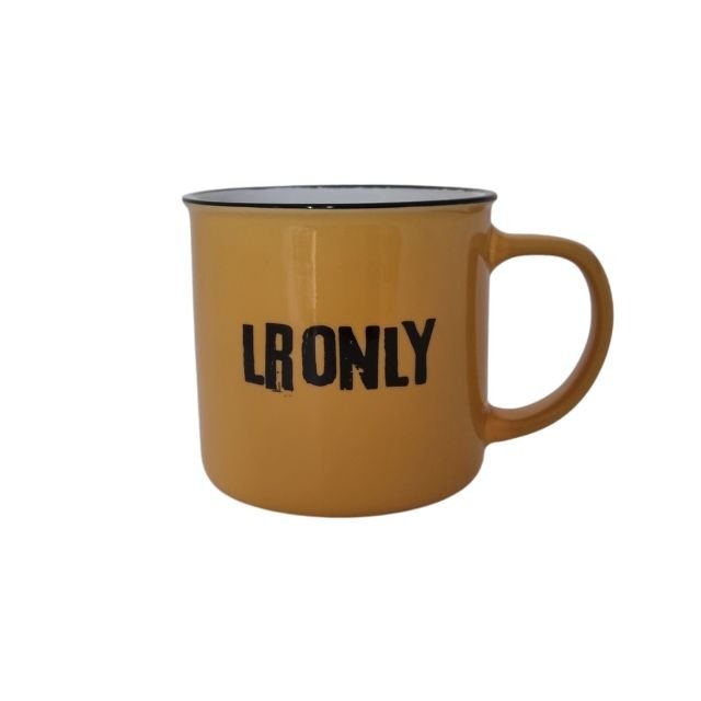Kubek ceramiczny LR ONLY żółty
