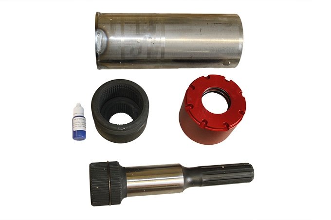 Zestaw wałka wyjściowego z piastą skrzyni biegów Defender od 2007 (wzmocniony)