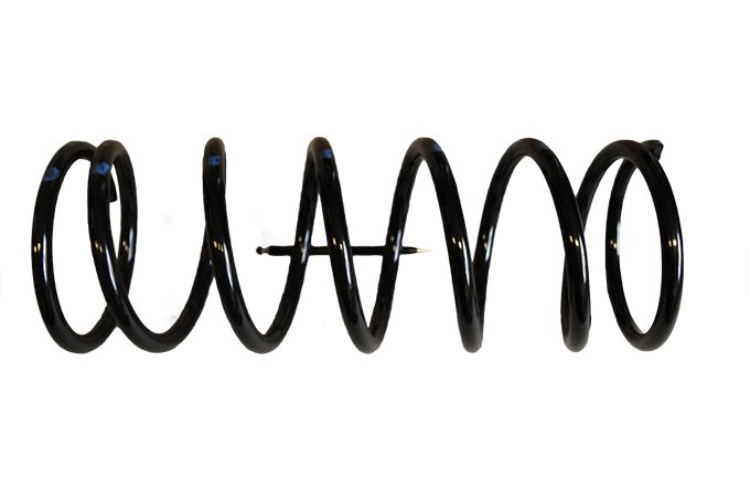 Sprężyna zawieszenia lewa Discovery do 91 przód / RR przód/tył (Red/Yellow Stripe)