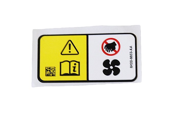 Naklejka informacyjna pod maską Discovery 3 / Discovery 4 / Discovery Sport / Discovery 5 / Freelander 2 od 2012 (VIN:CH000001) / RR od 2010 / RR L405 / RR Evoque od 2012 (VIN:CH122120) / RR Sport od 2010 /RR Sport od 2014