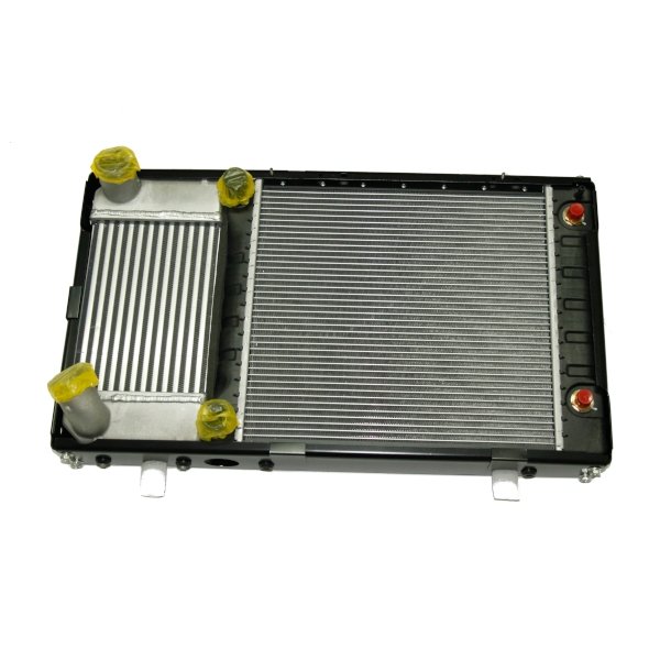Komplet chłodnica wody (plastik) + intercooler + obudowa Defender 300 TDI