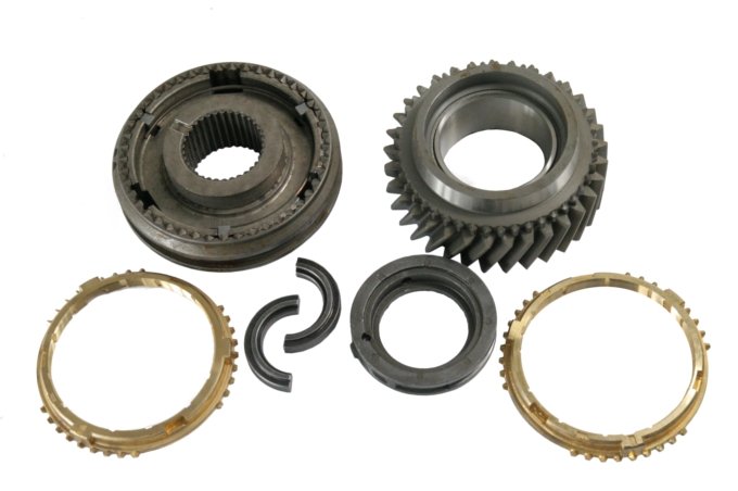 Synchronizator z zębatkami biegu wstecznego skrzyni biegów R380