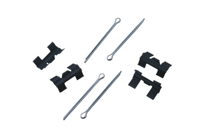 Zawleczki i blaszki mocowania klocków hamulcowych tył Defender 90 / Discovery / RR