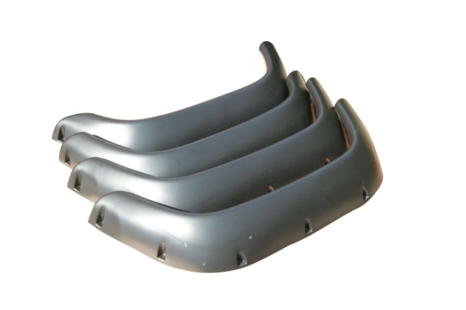 Zestaw nadkoli zewnętrznych Defender +50mm (czarne) 4 szt. Terrafirma (wymaga wiercenia w błotnikach)