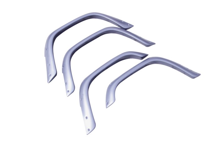 Zestaw nadkoli zewnętrznych Discovery (3 drzwi) / RR +50mm (czarne) 4 szt. Terrafirma (wymaga wiercenia w błotnikach)