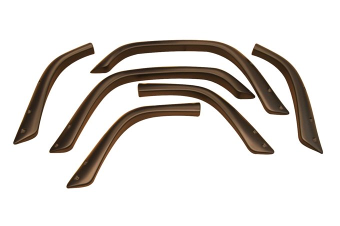 Zestaw nadkoli zewnętrznych Discovery (5 drzwi) / RR +50mm (czarne) 6 szt. Terrafirma (wymaga wiercenia w błotnikach)