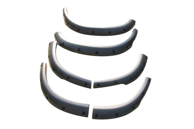 Zestaw nadkoli zewnętrznych Discovery II +50mm (czarne) 6 szt. Terrafirma (wymaga wiercenia w błotnikach)