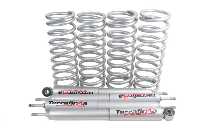 Zestaw zawieszenia Terrafirma Heavy Load (+2") Defender 90 / Discovery / RR (amortyzatory + sprężyny)