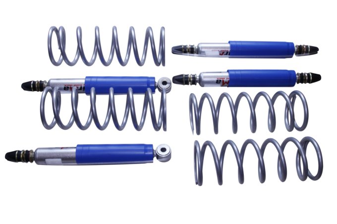 Zestaw zawieszenia Terrafirma Light Load - Pro Sport (+2") Defender 90 / Discovery / RR (amortyzatory + sprężyny / wymaga dyslokatorów)