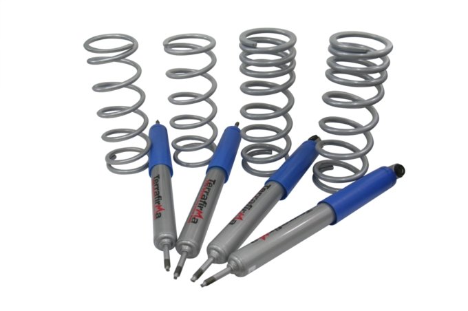 Zestaw zawieszenia Terrafirma Medium Load - Pro Sport (+2") Defender 90 / Discovery / RR (amortyzatory + sprężyny / wymaga dyslokatorów)