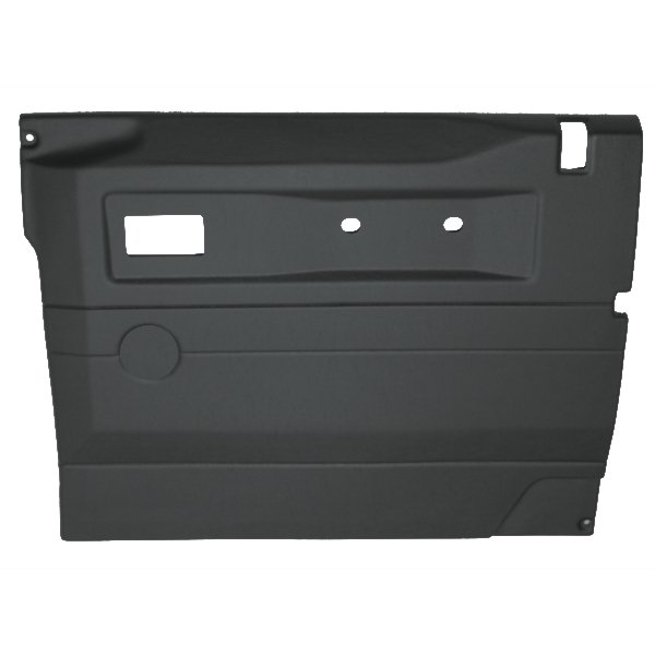 Tapicerka drzwi przód prawe Defender do 2006 (VIN:6A719521) (czarna,elektryczne szyby)
