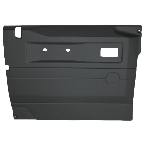 Tapicerka drzwi przód lewe Defender do 2006 (VIN:6A719521) (czarna,elektryczne szyby)