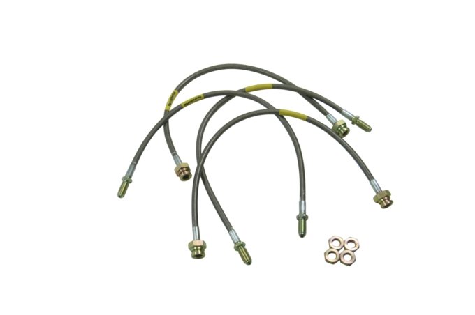 Przewody hamulcowe w oplocie metalowym Discovery od 95 kpl. na auto (50mm dłuższe) z ABS Terrafirma
