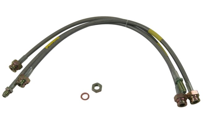 Przewody hamulcowe w oplocie metalowym Discovery od 95 kpl. na auto (50mm dłuższe) bez ABS Terrafirma