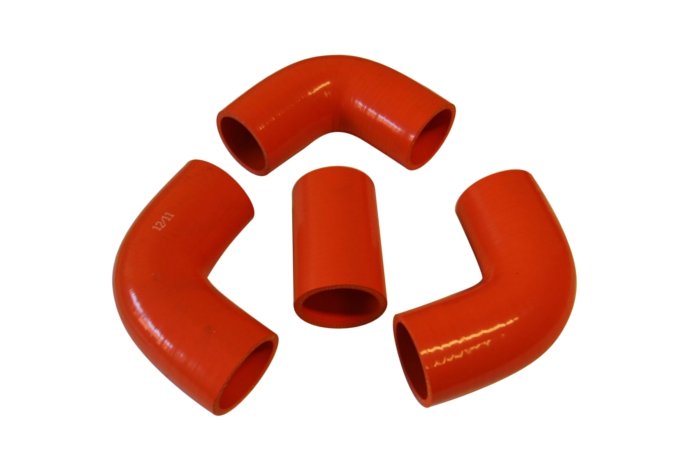 Komplet rur silikonowych turbo i intercooler Defender 200 TDI (pomarańczowe)