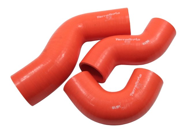Komplet rur silikonowych turbo i intercooler Defender TD5 (pomarańczowe)