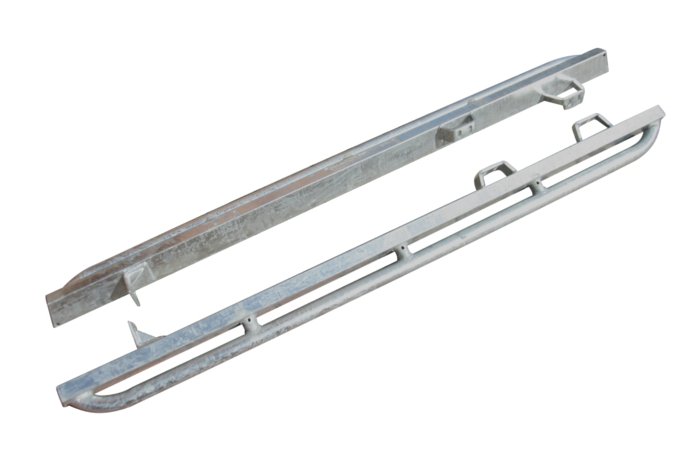 Progi boczne Defender 110 (z rurami) galwanizowane - Terrafirma