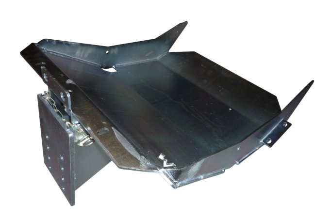 Osłona zbiornika paliwa Defender 110/130 od 98 (stalowa) z odpinanym zaczepem haka holowniczego Terrafirma