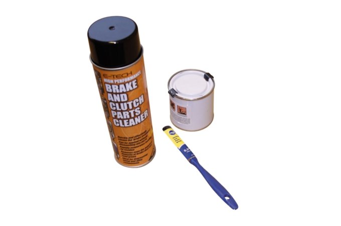 Zestaw do regeneracji i malowania zacisku hamulcowego 250ml (czerwony)