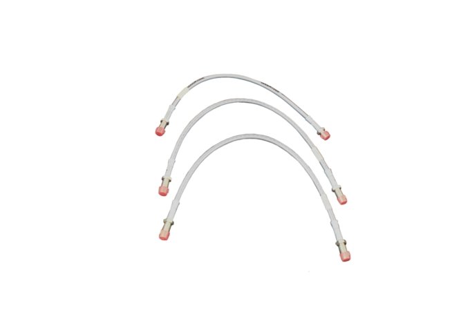 Przewody hamulcowe w oplocie metalowym Defender 90 od 84 do 98 kpl. na auto (40mm dłuższe)