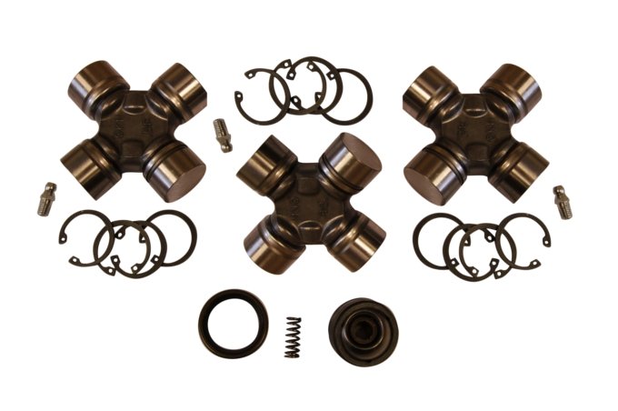 Zestaw krzyżaków HD (metalowe osłony) z łożyskiem wału napędowego przód Discovery II V8 / TD5 (podwójny krzyżak)