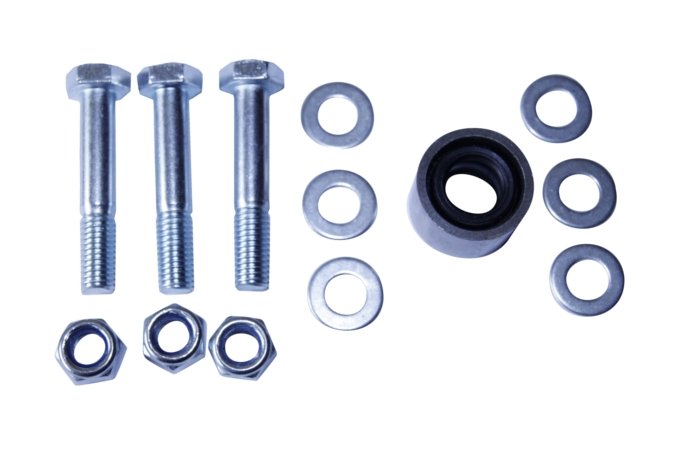 Komplet śrub montażowych (z tulejką) gumy wału napędowego tył Discovery od 95 / Discovery II / RR P38