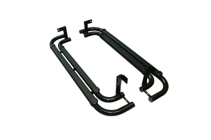 Stopnie zewnętrzne Defender 90 (czarne) para